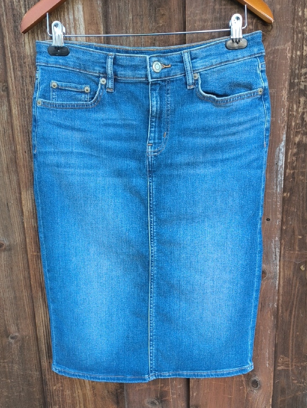 LAUREN RALPH LAUREN Black Label Denim Skirt Size 4